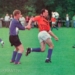 Foto: oud 't Zandt-speler Peter Wildeman in actie tijdens 't Zandt 1 - Heracliden 1 in het seizoen 1999/2000