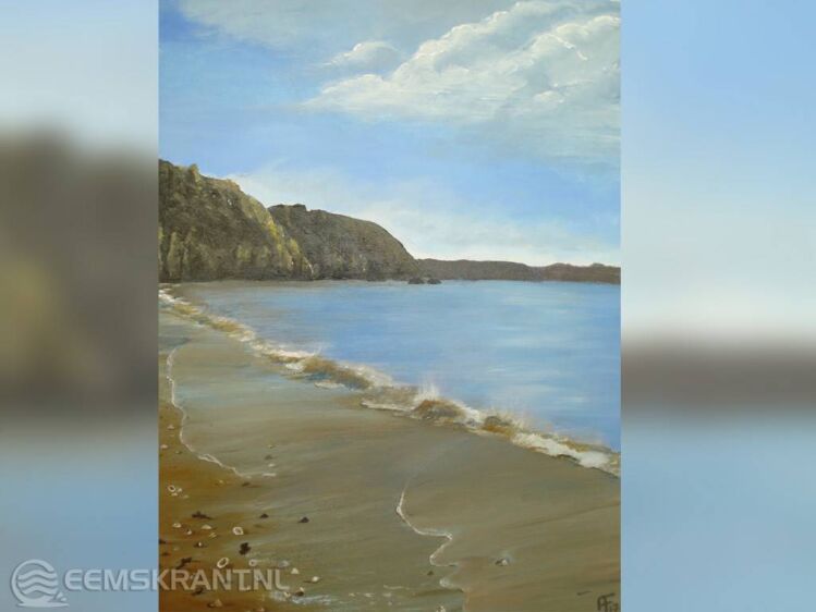 Foto: Schilderij Strand door Annette Feijen