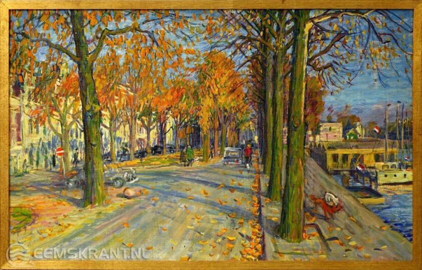 Schilderij: Johan Dijkstra - Ubbo Emmiussingel Groningen