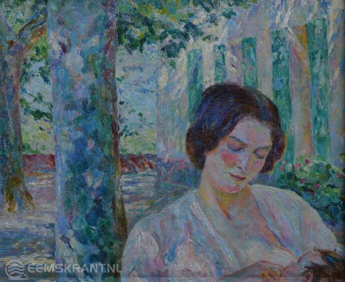 Jan Altink - moeder met zogend kind