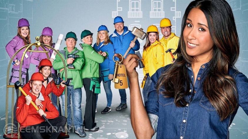 Sarah en Daan gaan als team blauw de strijd aan: Foto: Talpa