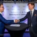 Een handdruk na de ondertekening van de intentieverklaring. Eigen foto