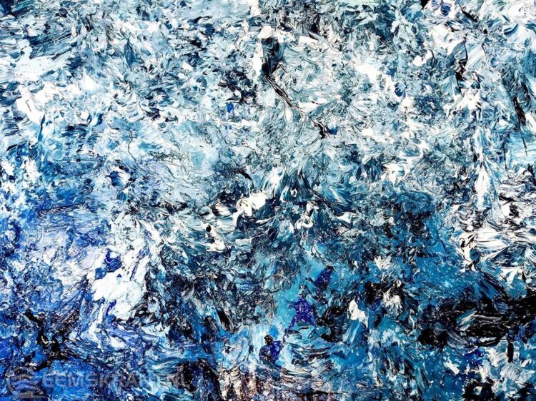 Doek van Schueler: Het Wad in Nood