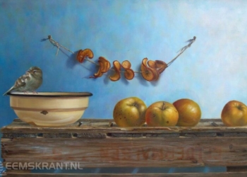 Een schilderij van Marian van der Sanden