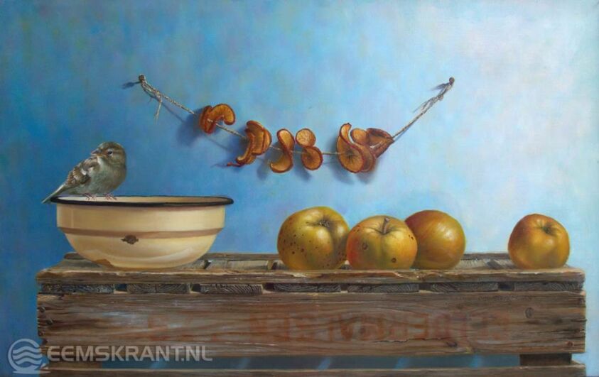 Een schilderij van Marian van der Sanden