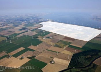 Ligging Windpark Oosterhorn. Foto: Groningen Seaports