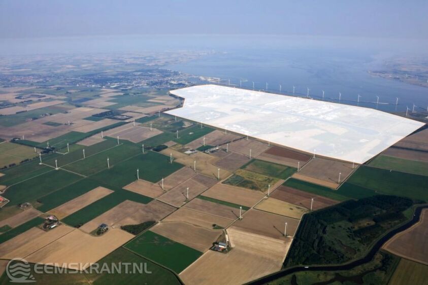 Ligging Windpark Oosterhorn. Foto: Groningen Seaports