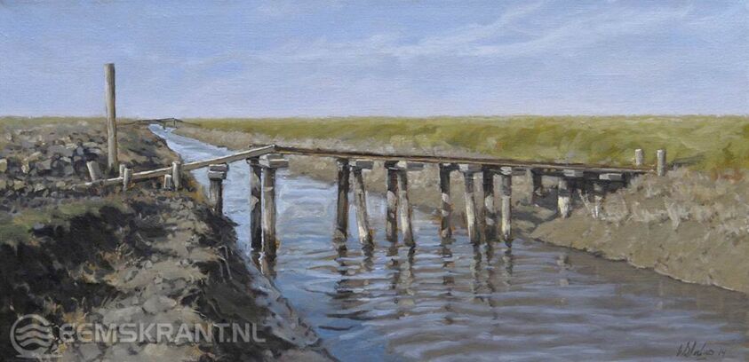 Schilderij Noorderleeg van Walter Stoelwinder