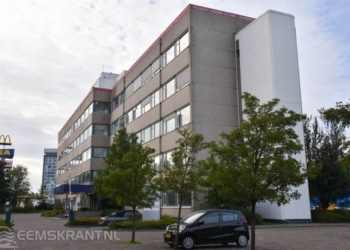 Foto: De nieuwe testlocatie in het oude Philipsgebouw aan de Europaweg 8 in Groningen.