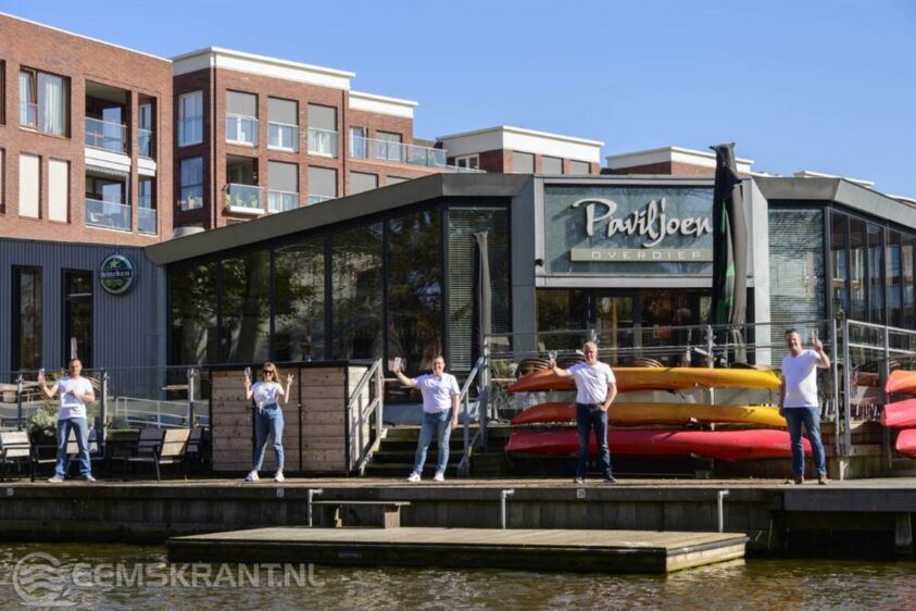 Personeel Paviljoen Overdiep kwam dit voorjaar in actie voor de horeca