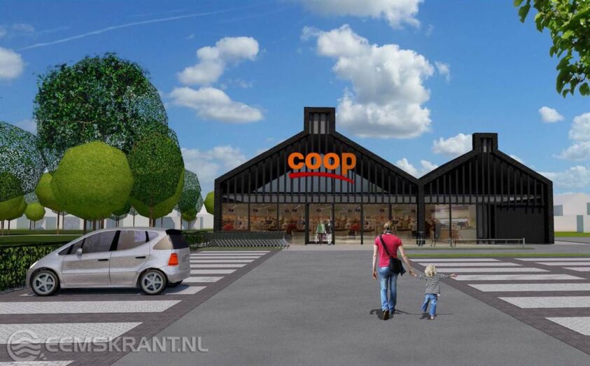 Een impressie van de nieuwe supermarkt