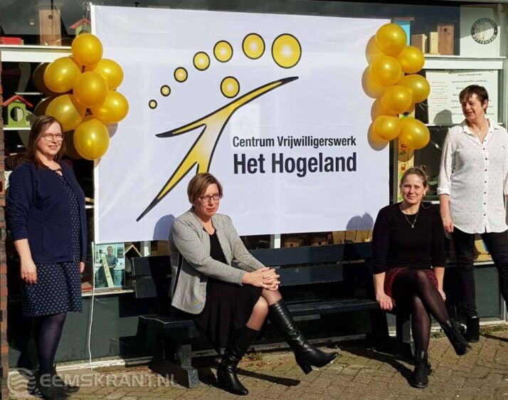 Barbara van den Burg, wethouder Mariette de Visser, Irma Schuurman en Cora Top (vlnr).Foto: Eigen foto