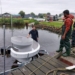 Noria’s CanalCleaner in de Farmsumerhaven in Delfzijl. Foto Sophie Broere, Noria