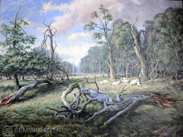 Geert de Weerd 'Landschap met schapen'