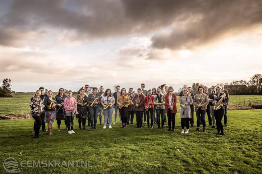 Het projectorkest van Het Geluid van Eemsdelta 2021. Foto: Ronnie Zeemering.’