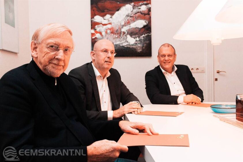 Van links naar rechts: Leendert Klaassen, Rudolf Doornkamp en Hans Bergsma
