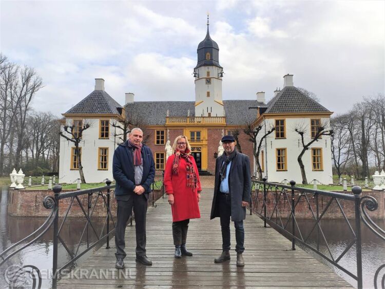 Vanaf links Evert Veldman, directeur Marjon Edzes en Hans Alders.