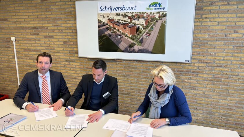 Vlnr: Daan Zethoven, Kris Hornstra en Annalies Usmany-Dallinga