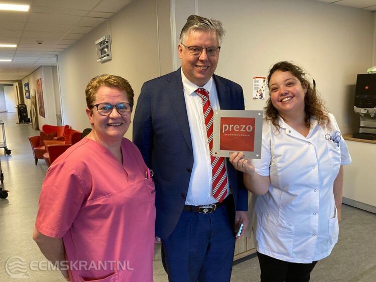 Uitreiking PREZO certificaat van Revalidatiecentrum Eemsdelta