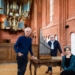 Marian van der Heide, Jankees Braaksma en Anjo de Haan in de kerk van Zeerijp