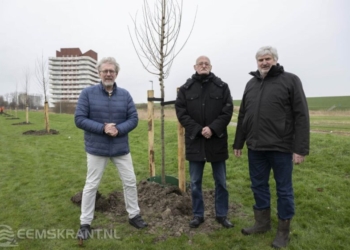 Initiatiefnemers Henk Lameijer Cor Kappen en Jan Beekman