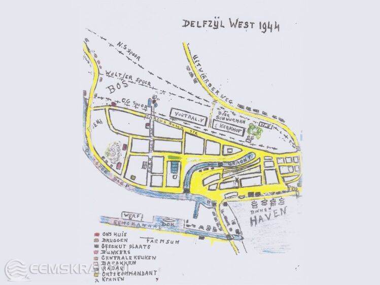 Tekening gemaakt door Tom Engelsman Eigen foto