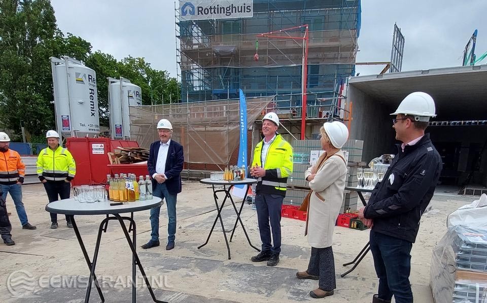 De viering van het hoogste punt van het Boegkwartier. Eigen foto