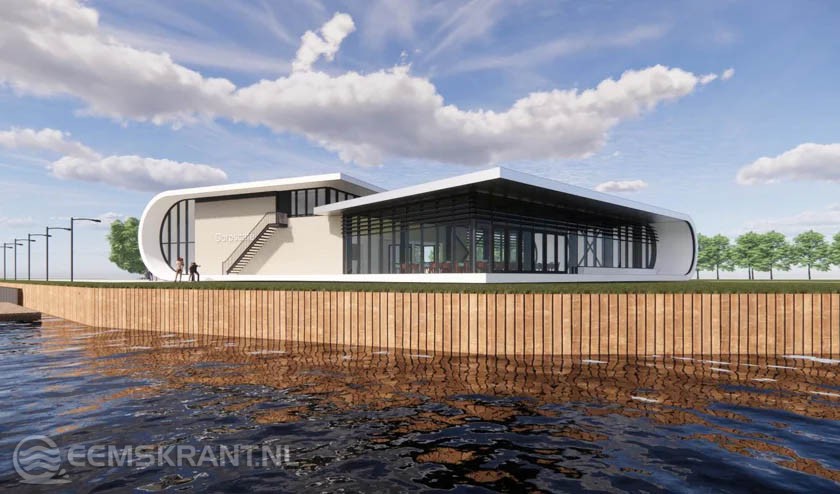 Ontwerp toekomstig dorpshuis in Steendam (illustratie BureauNoordeloos).