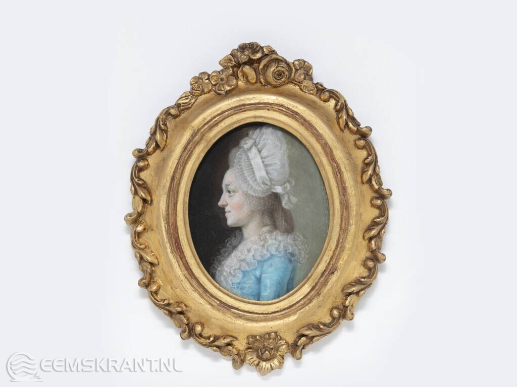 Mellina Alberda van Nijenstein, vervaardiger en datering onbekend, krijt op papier, collectie Groninger Museum.