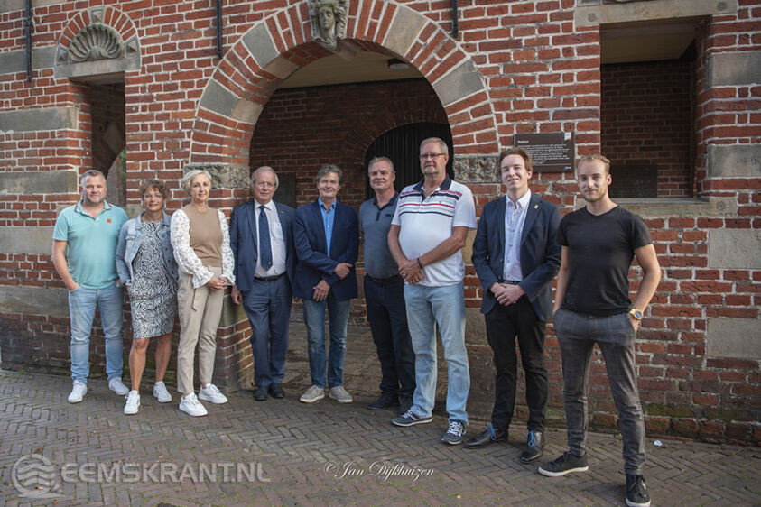 Comité vlnr Arjan Smit Ineke Baalmans Edith Romp Rikus Jager Kees van Ekelenburg Klaas Landstra Henk Wiersma Cody Rozema Marnick Joustra. Rody Bos was afwezig.