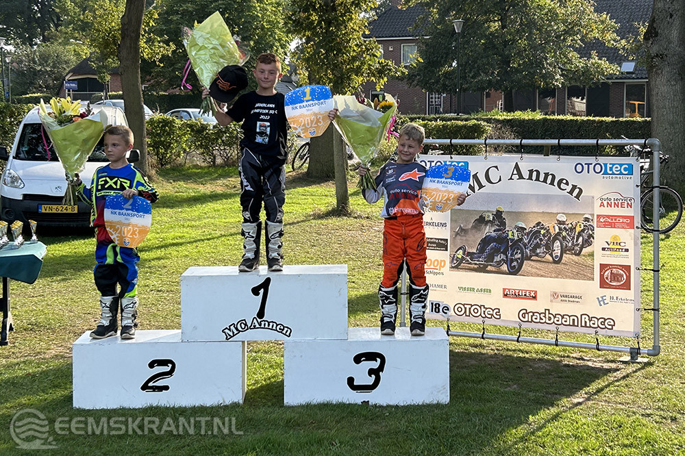 Luca Balkema op de eerste plek. Foto Gert-Jan Maneschijn