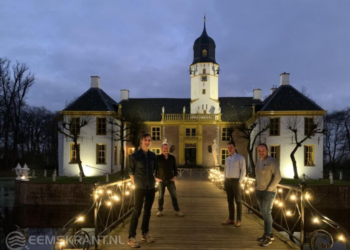 Jasper Tiemens (NMG), Marc van Zanten en Gert Noordhoff (Mixed Areas) en Menko Oosterhuis (Ommeland).