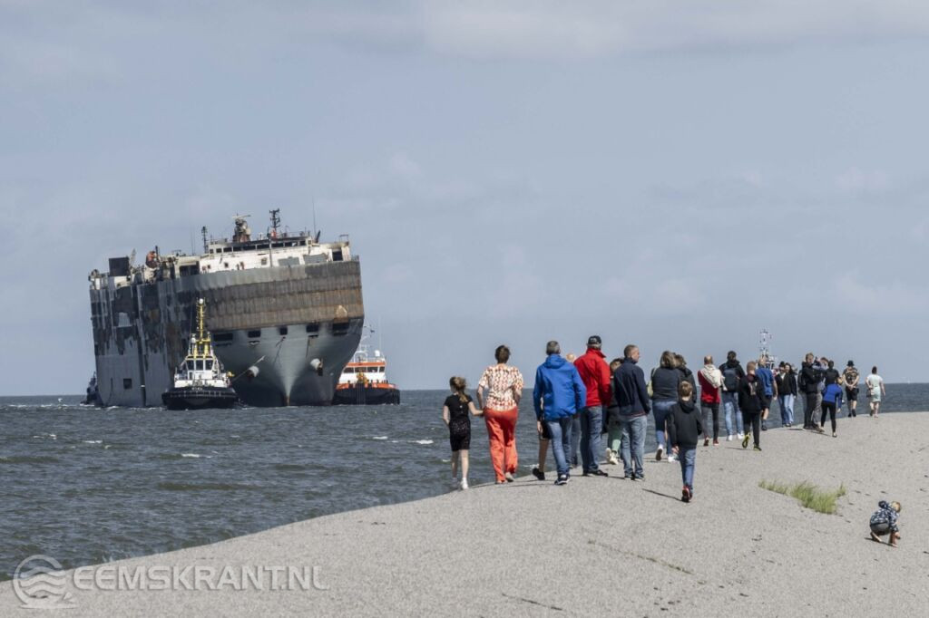 Aankomst Fremantle Highway in de Eemshaven