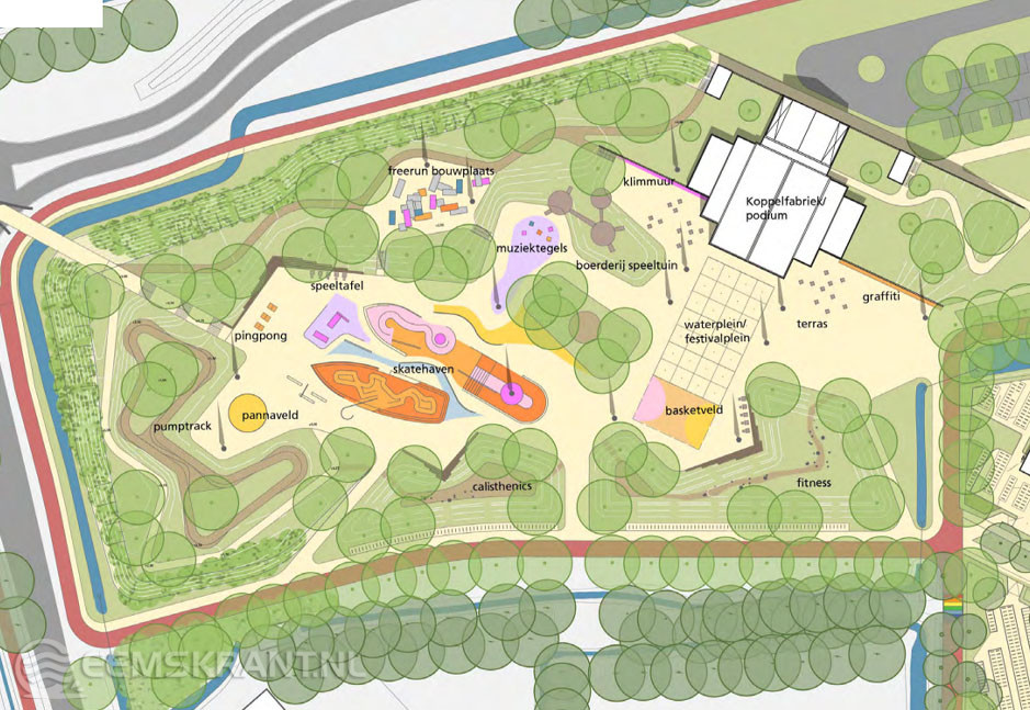 Een van de ontwerpen die voorliggen