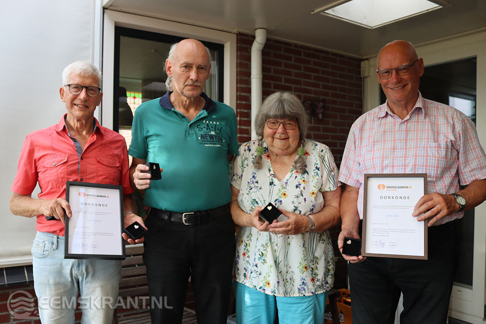 Op de foto van links naar rechts: Cor, Bart, Sina en John. Foto: Jan van Heerde