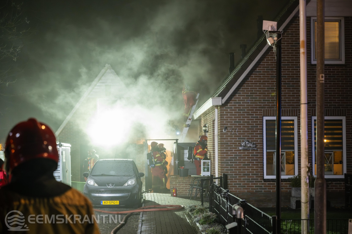 Woningbrand bij dierenopvanglocatie Bikers for Animals in Borgsweer