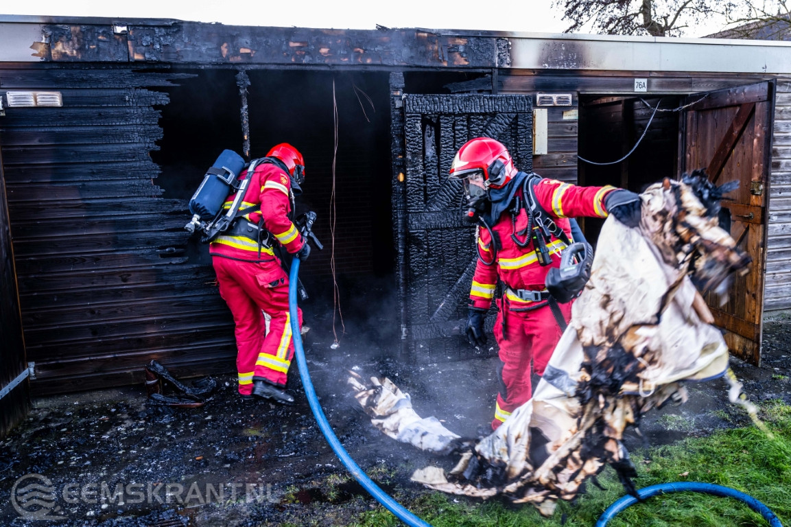 Uitslaande brand in schuur Appingedam snel bedwongen