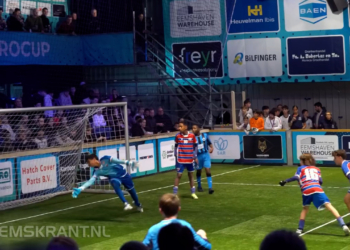 Een eerdere wedstrijd tijdens het toernooi Foto: screen Eurocup