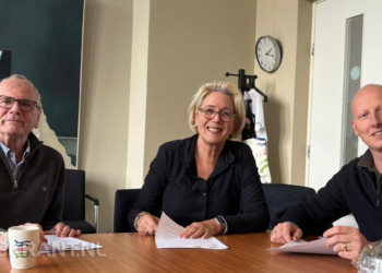 Vlnr: Bouke Nielsen, Annalies Usmany-Dallinga en Arjan Boersma