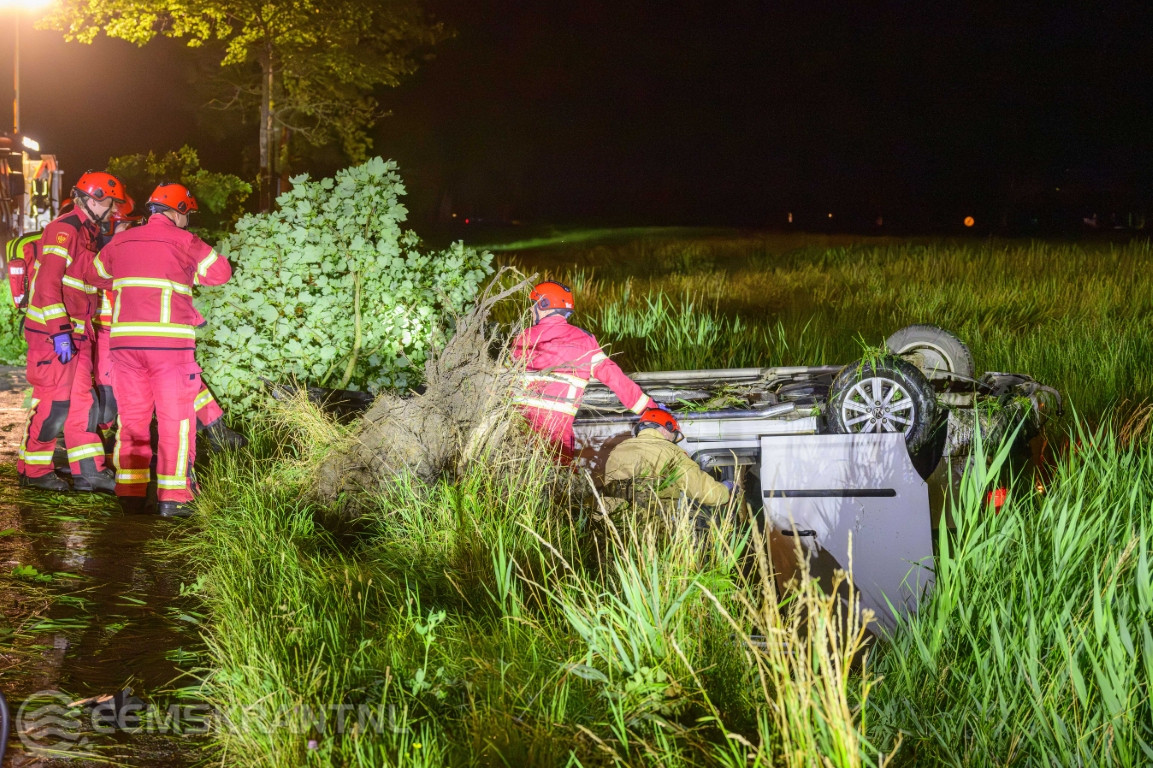 Traumahelikopter ingezet na ongeval op Damsterweg bij Holwierde