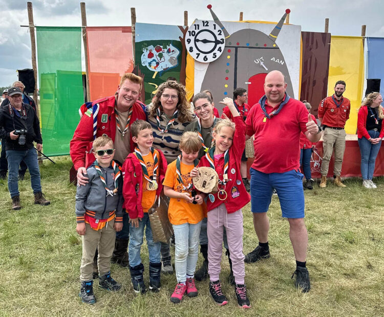 Bevers met de eerste prijs.