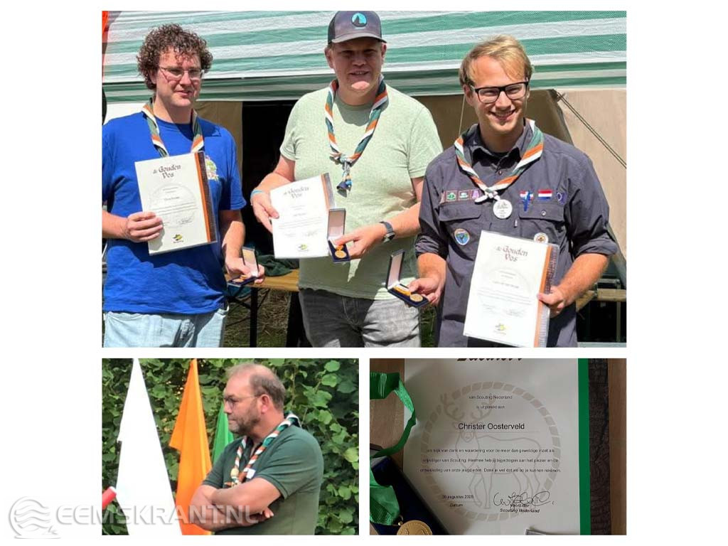 Vrijwilligers Scouting Fivelgroep Eemsmond Delfzijl in het zonnetje gezet