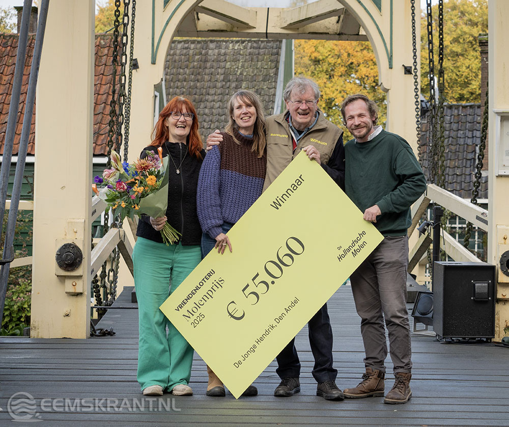 Molen De Jonge Hendrik in Den Andel wint spannende VriendenLoterij Molenprijs 2025