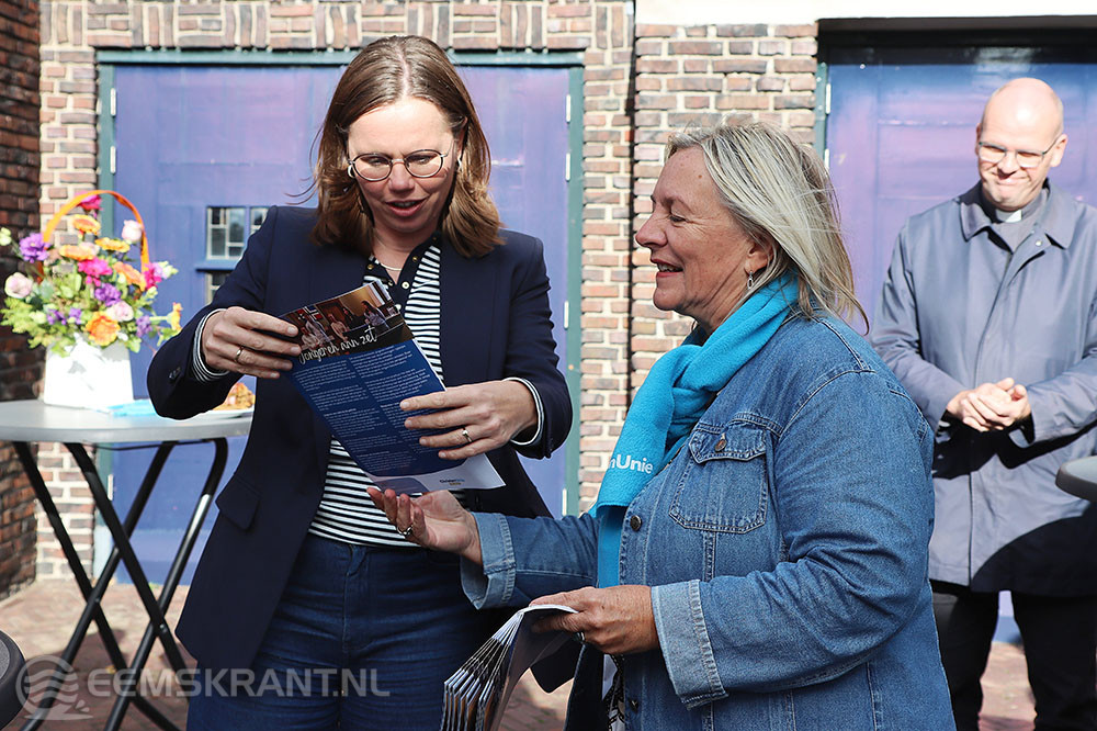 ChristenUnie-lijsttrekker Mirjam Bikker bezoekt Appingedam