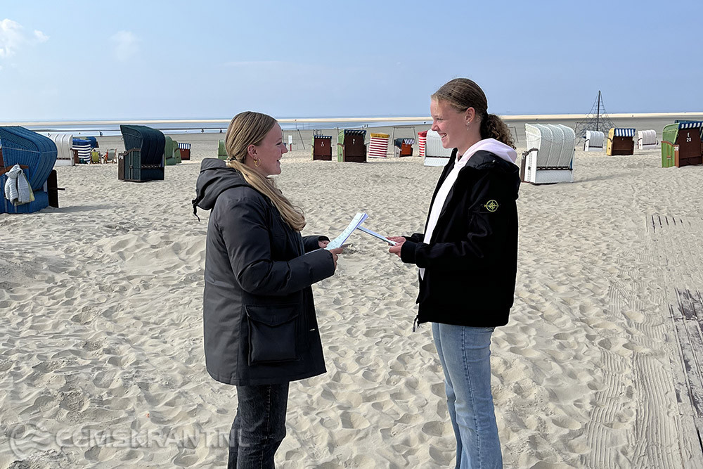 Leerlingen Terra Winsum naar Borkum voor mondeling examen Duits