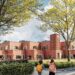 Een artist impression van de nieuwe school