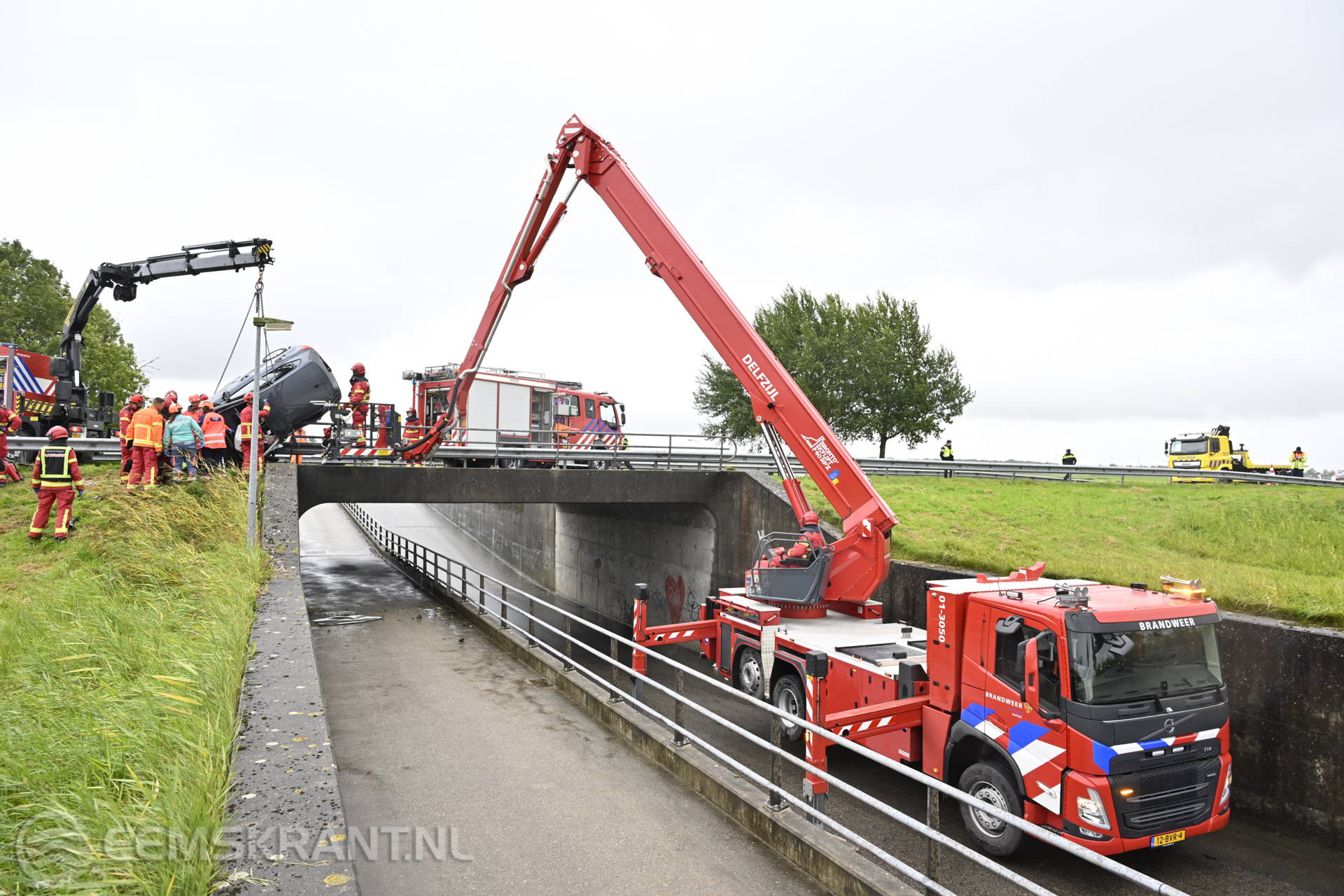 N33 gestremd na ernstig ongeval bij Holwierde