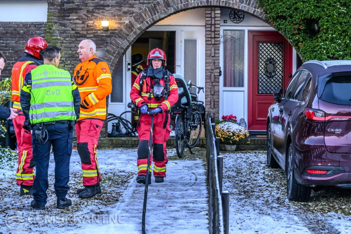 Melding woningbrand aan Farmsumerweg blijkt kortsluiting