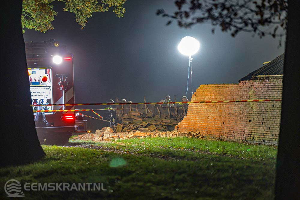 Man (20) uit Uithuizen overleden bij instorting schuur in Bellingwolde