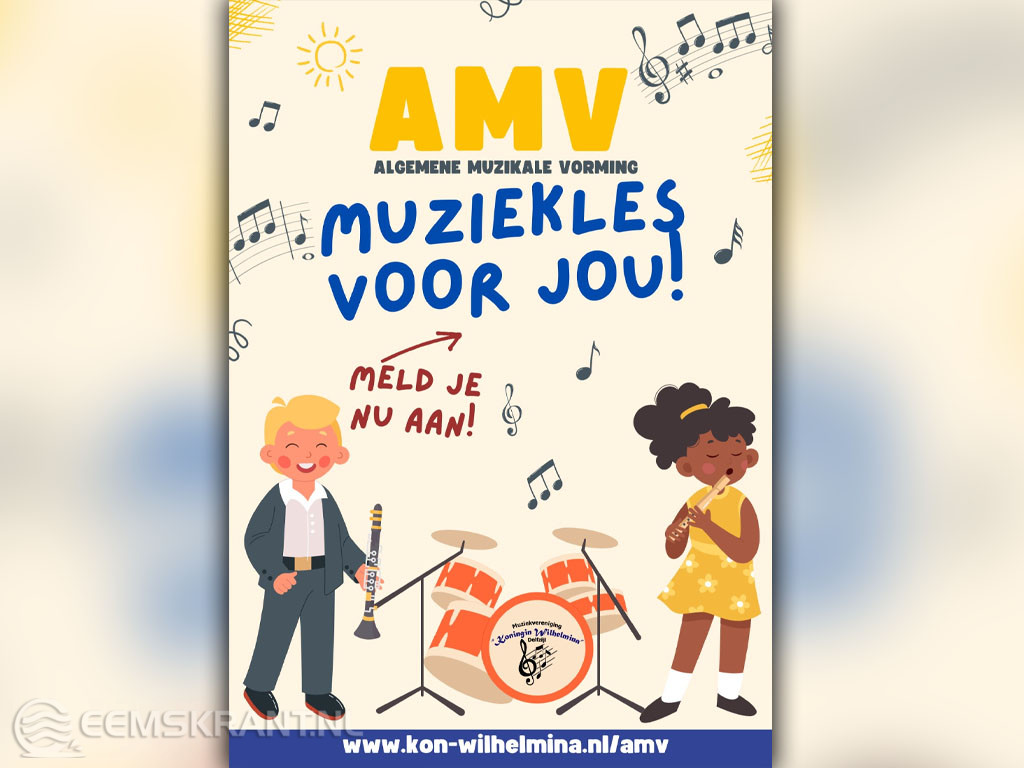 Nieuwe cursus Algemeen Muzikale Vorming voor kinderen gaat in januari van start in Delfzijl/Farmsum